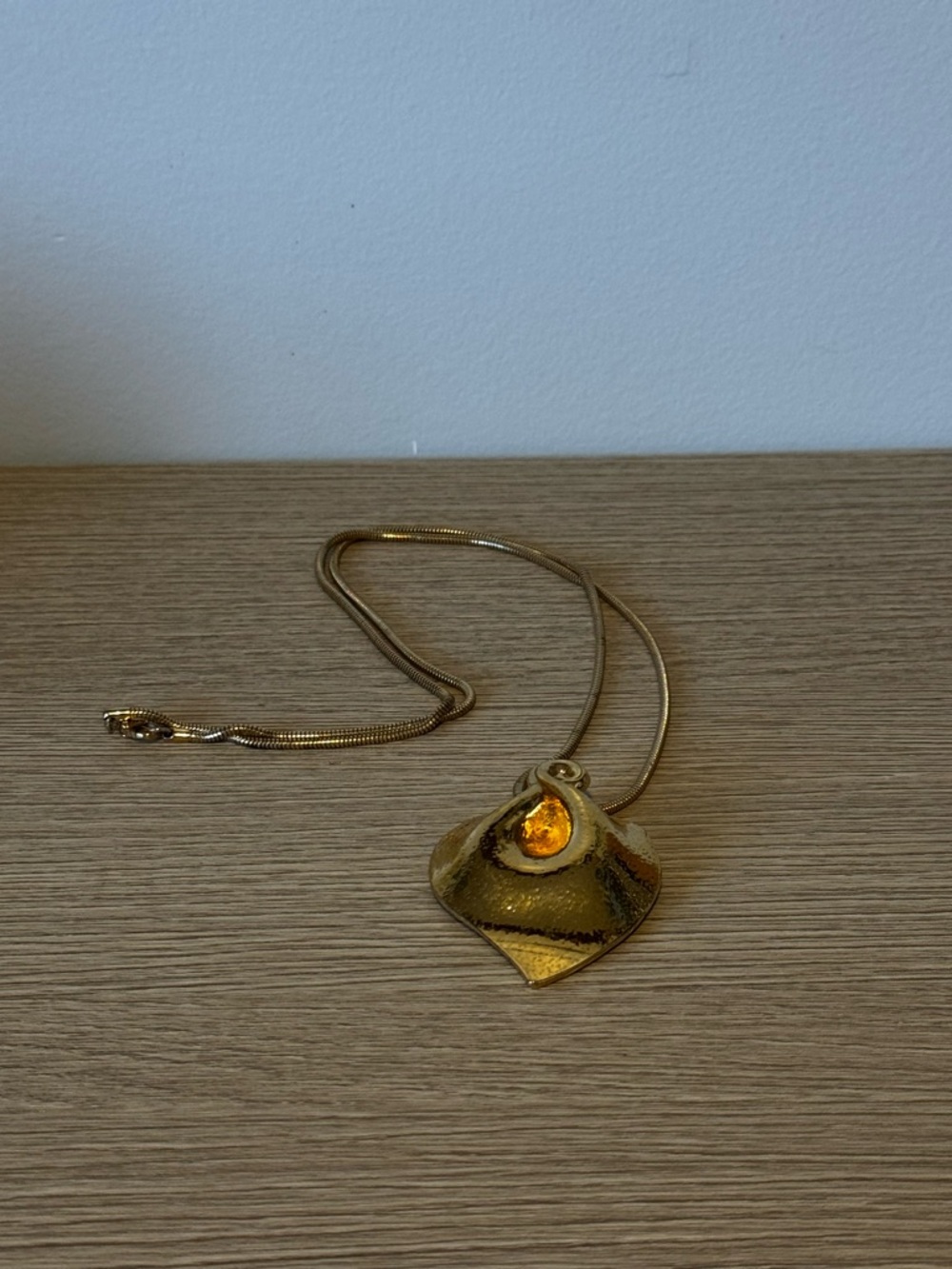 Gold-Tone Pendant Necklace or Brooch